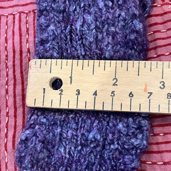 Vintage Cozy Purple Knit Headband - Picture 5 of 8